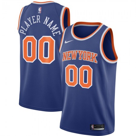 Herren NBA New York Knicks Trikot Benutzerdefinierte Nike 2020-2021 Icon Edition Swingman